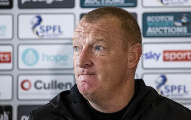 Manager Brian Rice talks ahead of his trip to Pittodrie to face Aberdeen on October 20. (Photo by Craig Williamson / SNS Group)