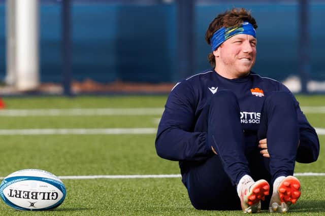 Scotland flanker Hamish Watson is back in training with Edinburgh Rugby and in line to feature against the Lions this weekend.  (Photo by Ross Parker / SNS Group)