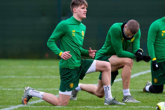 Celtic youngter Leo Hjelde is being monitored by Leeds United. (Photo by Craig Williamson / SNS Group)
