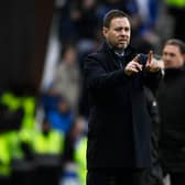 Rangers manager Michael Beale looks on during the 2-1 win over Ross County at Ibrox.  (Photo by Rob Casey / SNS Group)