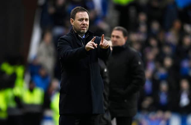 Rangers manager Michael Beale looks on during the 2-1 win over Ross County at Ibrox. (Photo by Rob Casey / SNS Group)