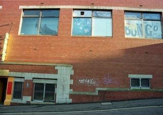 The original Bongo Club was situated in a rather non-descript brick building next to New Street bus depot. Here it is pictured on 6 January 2000. It has since been demolished, but the Bongo Club lives on at 66 Cowgate. In between the years it was situated on Holyrood Road.