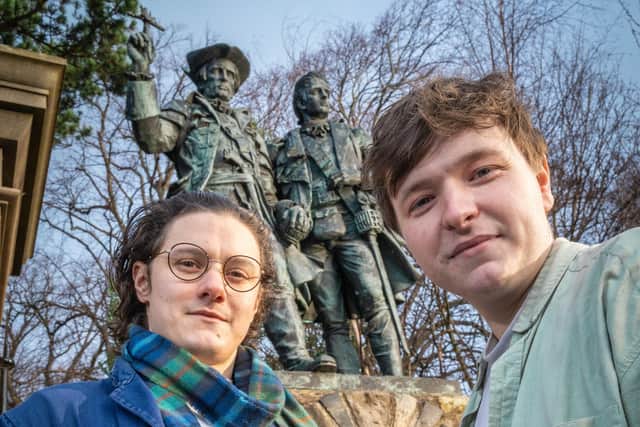 Malcolm Cumming and Ryan J Mackay will be playing Alan Breck Stewart and Davie Balfour in the forthcoming National Theatre of Scotland production of Kidnapped. Picture: Laurence Winram