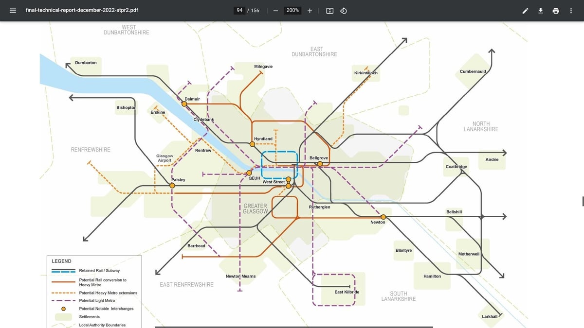 Edinburgh tram line extension to Musselburgh and 12-route Clyde Metro in new transport blueprint