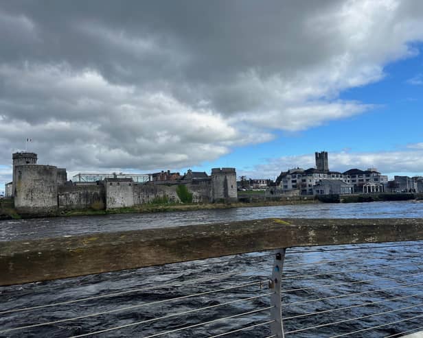 View of King John’s Castle on the banks of the Shannon in Limerick