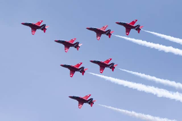 The Red Arrows perform over Scarborough. Members of the Red Arrows are being investigated over allegations of "unacceptable behaviour" such as misogyny, bullying and sexual harassment. Picture: Danny Lawson/PA Wire