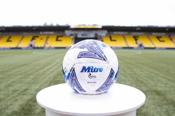Mitre 2022/23 SPFL match ball. (Photo by Alan Harvey / SNS Group)