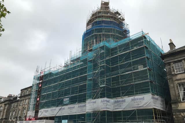 Ashwood Scotland has stopped working at all of its construction sites, including West Register House in Edinburgh's Charlotte Square.