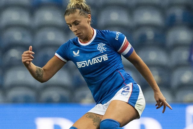 Known as 'Mrs Rangers', Docherty was pivotal to Rangers' march towards their first SWPL title. Scotland's first choice left-back is sheer quality.