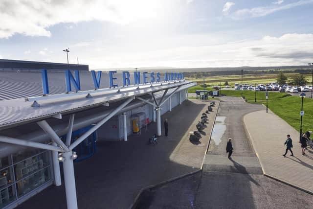 Inverness Airport received a 70 per cent rating