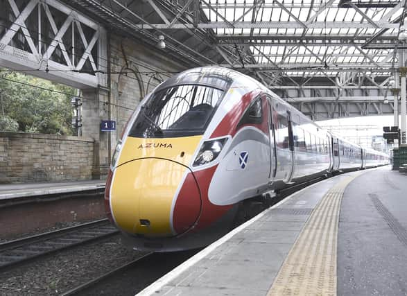 An Azuma train arriving at Waverly Station