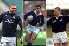Three of the players on Scottish rugby's all-time scorers list.