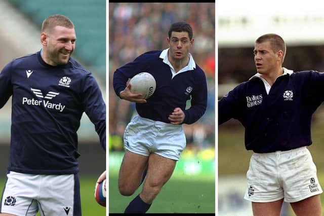 Three of the players on Scottish rugby's all-time scorers list.