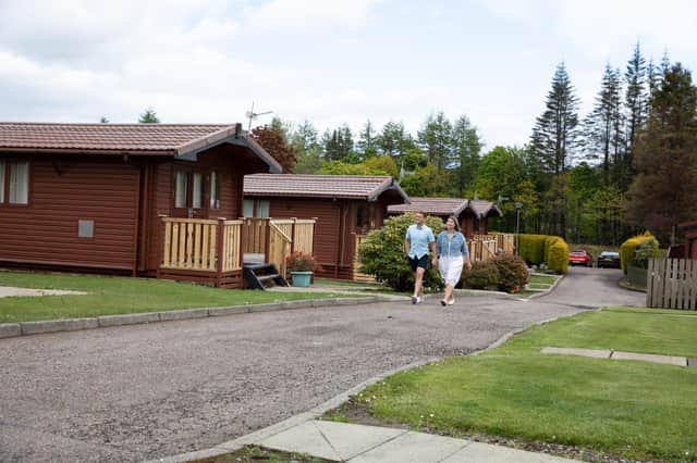 The brand new lodges at Ben Nevis Holiday Park.