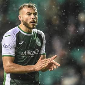 Hibs defender Ryan Porteous could play his last game for the club against Hearts in the Scottish Cup this weekend. (Photo by Ross MacDonald / SNS Group)