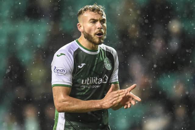 Hibs defender Ryan Porteous could play his last game for the club against Hearts in the Scottish Cup this weekend. (Photo by Ross MacDonald / SNS Group)