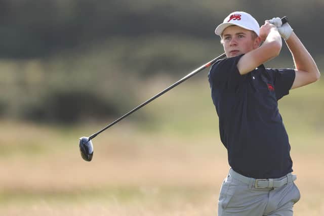Connor Graham in action during a practice round on the Old Course ahead of this weekend's Walker Cup at St Andrews. Picture: Oisin Keniry/R&A/R&A via Getty Images.