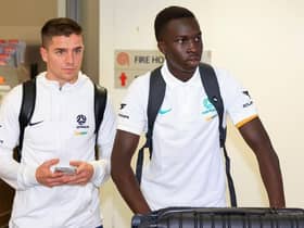 Garang Kuol will link up with Australia team-mate Cammy Devlin at Hearts. (Photo by Mark Evans/Getty Images)
