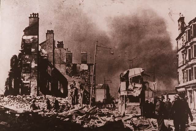Clydebank was left devastated by the Blitzkrieg of 13 and 14 March 1941.