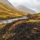 The remains of a substantial wildfire at a roadside camping hotspot in Glen Etive in April (National Trust Scotland)