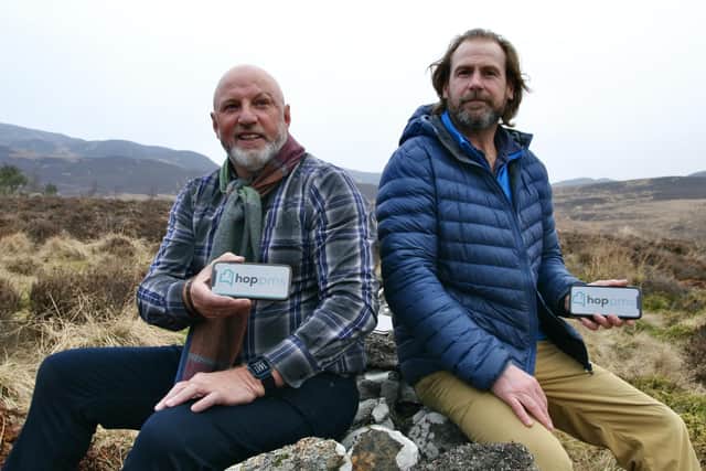 Highlands-based co-founders of Hop, Richard Drummond (left) and Jon Erasmus (right). Picture: Heartland Media and PR