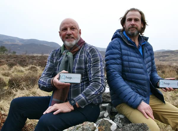 Highlands-based co-founders of Hop, Richard Drummond (left) and Jon Erasmus (right). Picture: Heartland Media and PR
