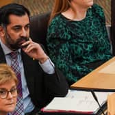Humza Yousaf is seen during the First Ministers Questions (Photo by Peter Summers/Getty Images)