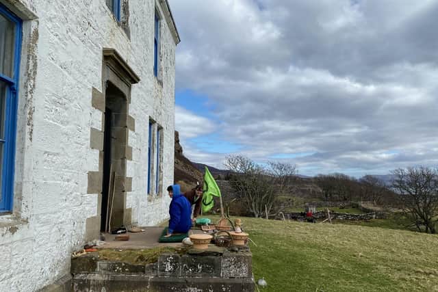 The Scottish island where environmental activist Roc Sanford lives