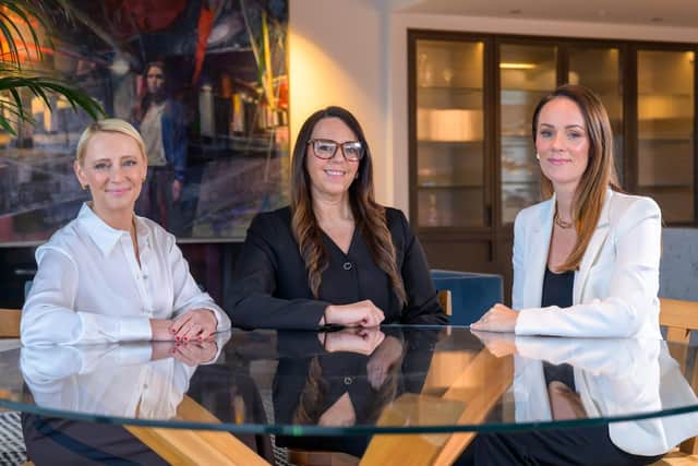 ArcGroup founding directors from left to right: Michelle Gill, Samantha Curran, Anna Renton. Picture: Sandy Young Photography