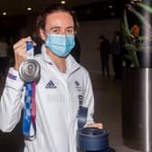 Scottish athlete Laura Muir arrives back at Edinburgh Airport after winning a silver medal at the Tokyo Olympics. (Photo by Mark Scates / SNS Group)