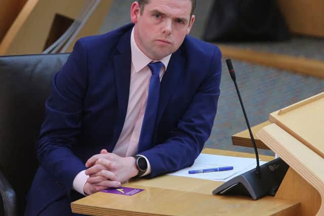 Scottish Tories leader Douglas Ross. Picture: Fraser Bremner - WPA Pool/Getty Images