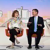 Former health secretary Victoria Atkins and former immigration minister Robert Jenrick, appearing on the BBC 1 current affairs programme, Sunday With Laura Kuenssberg. Picture: Jeff Overs/BBC/PA Wire