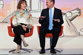 Former health secretary Victoria Atkins and former immigration minister Robert Jenrick, appearing on the BBC 1 current affairs programme, Sunday With Laura Kuenssberg. Picture: Jeff Overs/BBC/PA Wire
