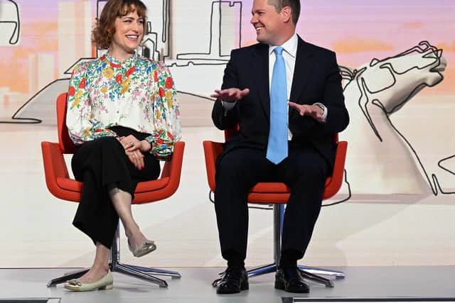 Former health secretary Victoria Atkins and former immigration minister Robert Jenrick, appearing on the BBC 1 current affairs programme, Sunday With Laura Kuenssberg. Picture: Jeff Overs/BBC/PA Wire