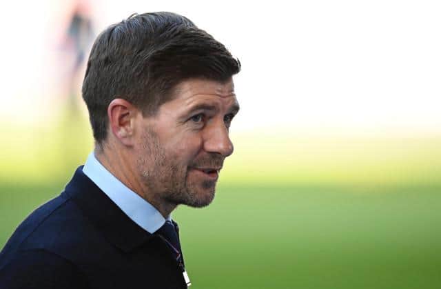 Rangers manager Steven Gerrard is still eyeing the possibility of an unbeaten top flight league campaign ahead of Sunday's final Old Firm showdown of the campaign at Ibrox. (Photo by Rob Casey / SNS Group)