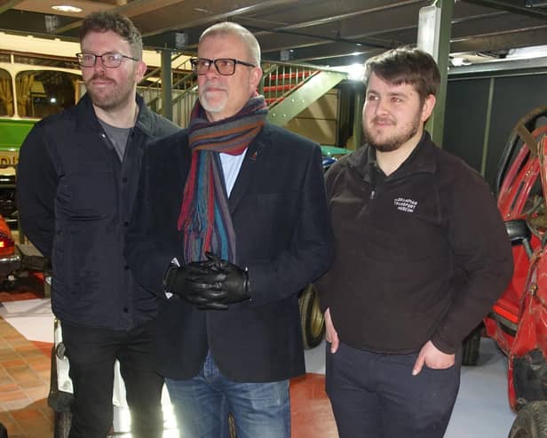 GTM Museum Manager Ross McKirdy, Museum chairman Jason Dorey and Assistant Curator Nick Webb.