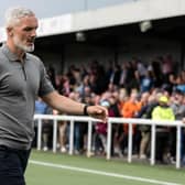 Dundee United manager Jim Goodwin walks off at full time with boos ringing in his ears after the 1-0 defeat to Spartans. (Photo by Paul Devlin / SNS Group)