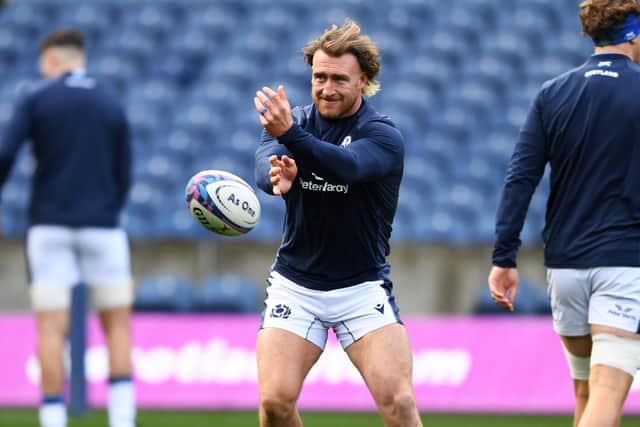 Stuart Hogg is back in the Scotland side after missing the Australia game. (Photo by Ross MacDonald / SNS Group)