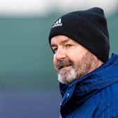 Manager Steve Clarke during a Scotland training session at Oriam, on March 24, 2021, in Edinburgh, Scotland (Photo by Ross MacDonald / SNS Group)
