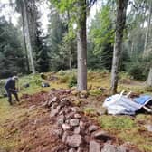 The remains of the township of Achblair. Woodland is now being cleared in a bid to preserve the heritage site. PIC: Strathglass Heritage Society.