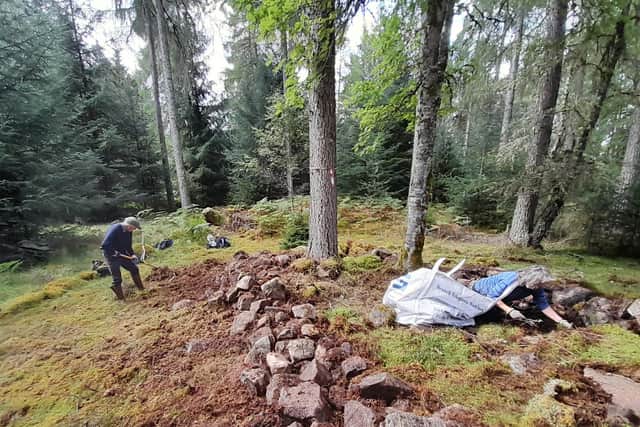 The remains of the township of Achblair. Woodland is now being cleared in a bid to preserve the heritage site. PIC: Strathglass Heritage Society.