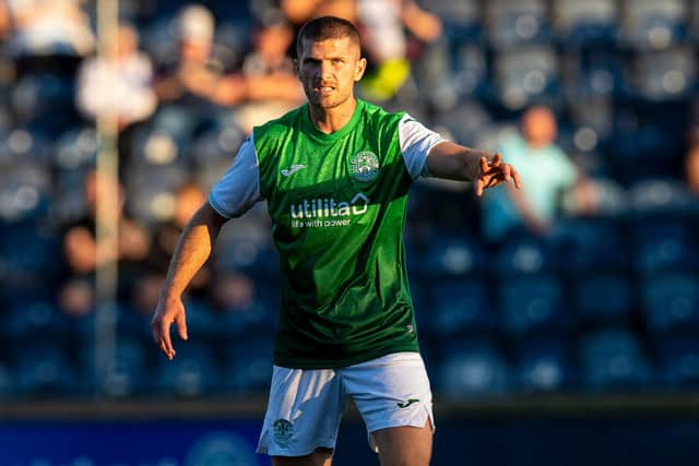 Alex Gogic says Hibs hve identified a cup win as one of their main targets for the season. Photo by Ross MacDonald / SNS Group