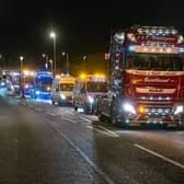 The lorry parade is one of the highlights of the Christmas Lights Switch-on event.