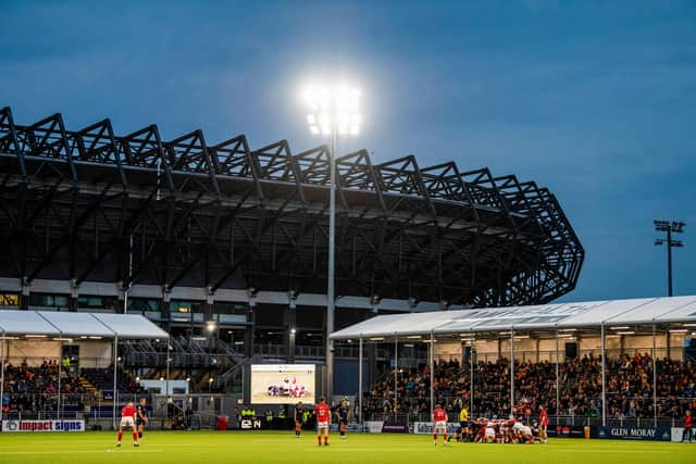 Edinburgh were playing London Scottish at the DAM Health Stadium on Friday evening.