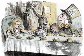 An illustration of The Mad Hatter's Tea Party from Alice's Adventures in Wonderland by Lewis Carroll, first published by Macmillan in 1865. PIC: The Print Collector/Print Collector/Getty Images