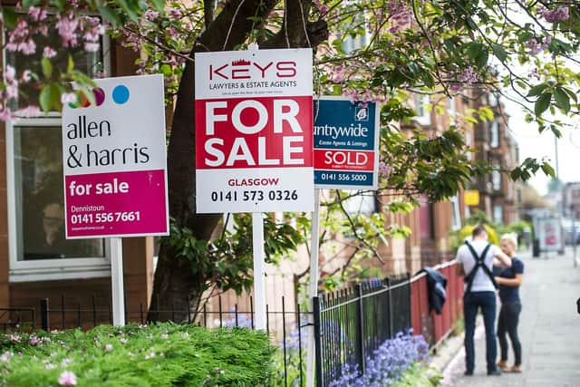 ​The property market in Scotland is facing a slowdown (Picture: John Devlin)