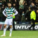 Celtic's Nat Phillips looks on after losing 2-1 to Kilmarnock.
