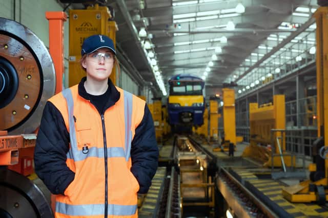Megan Caldwell, 25, is a fleet engineer based at ScotRail’s Shields Depot in Glasgow.