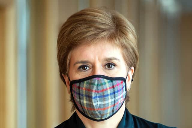 First Minister Nicola Sturgeon is a lone wolf in the UK on the issue of vaccine passports. Picture: PA