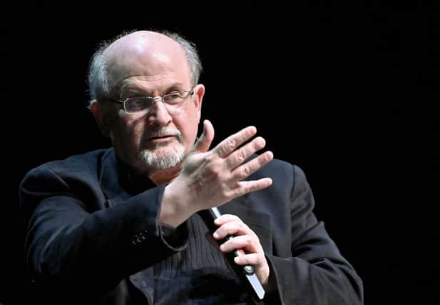 British author Salman Rushdie was repeatedly stabbed during a public appearance in New York state (Picture: Herbert Neubauer/APA/AFP via Getty Images)